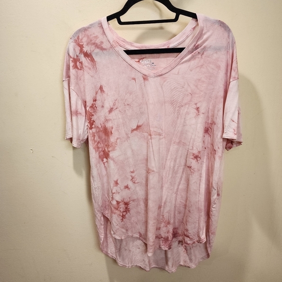 TIME and TRUE Pink Tie Dye Short Sleeves T-shirt size 8 (8-9) - Picture 1 of 8